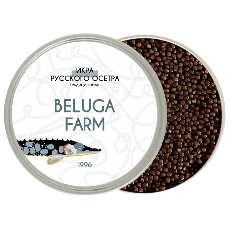Чёрная икра русского осетра