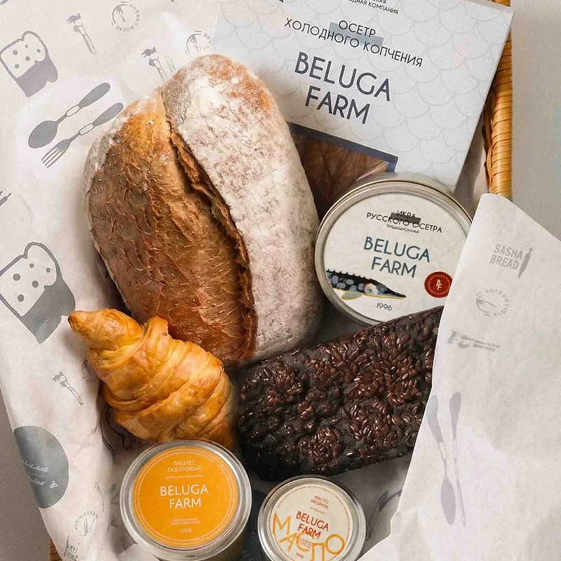 Подарочный набор «Вместе вкуснее» с икрой 500 г