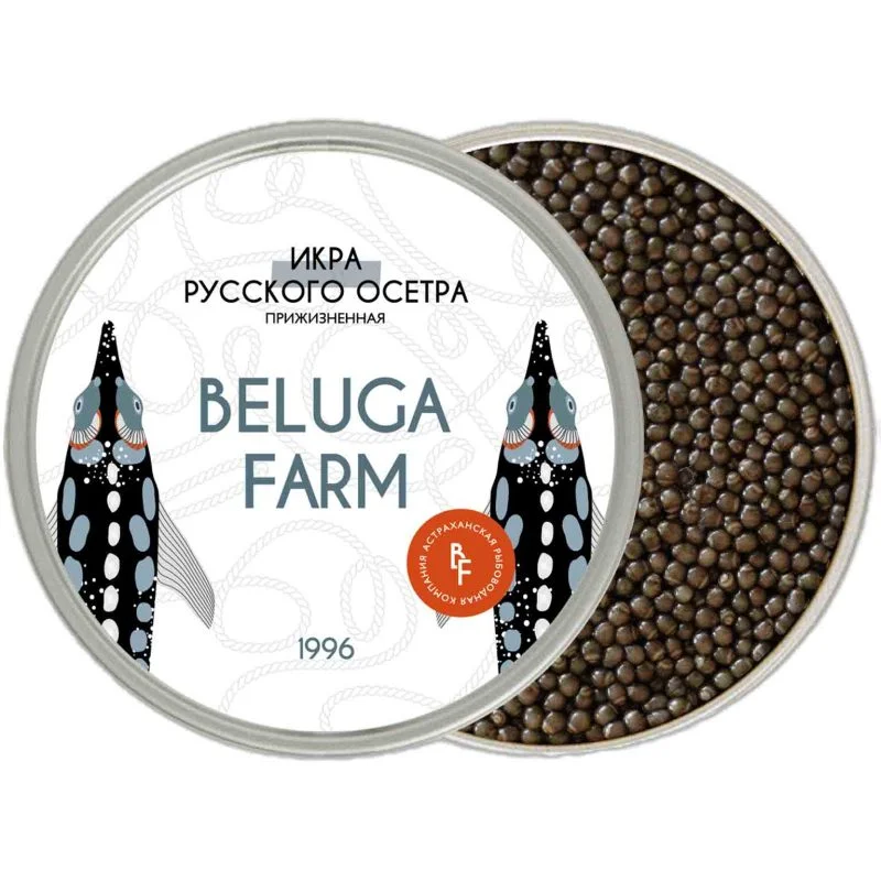 Чёрная икра русского осетра