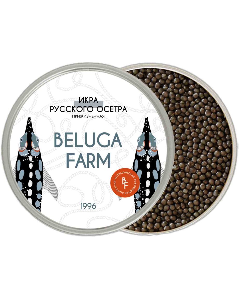 Чёрная икра русского осетра