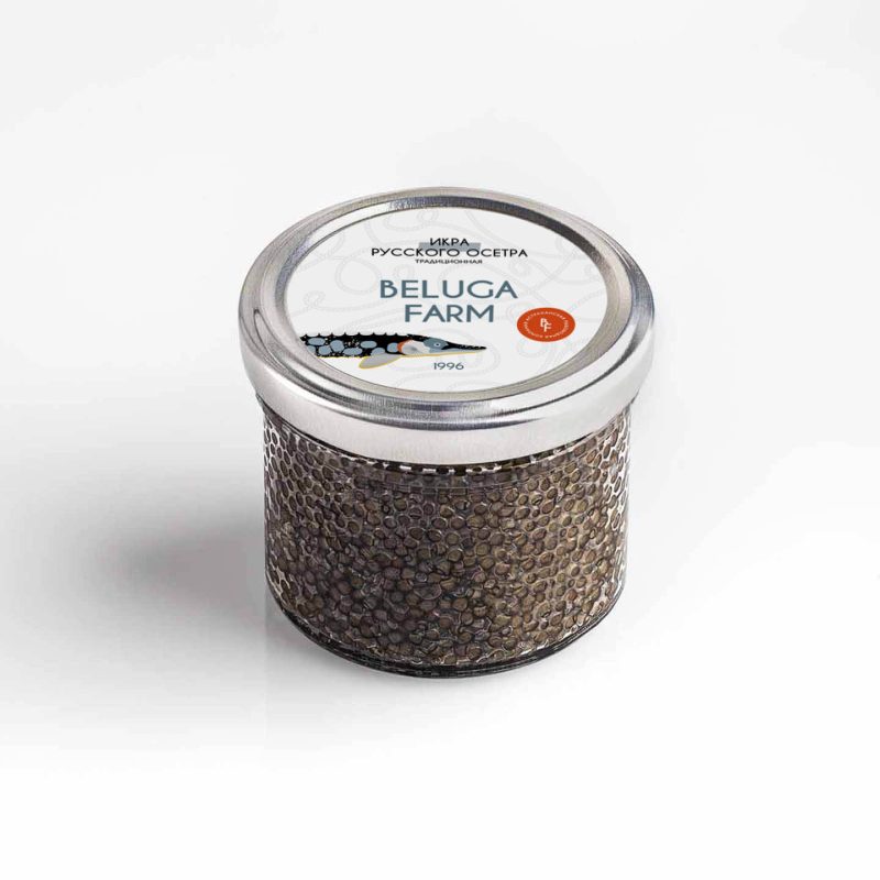 Чёрная икра русского осетра
