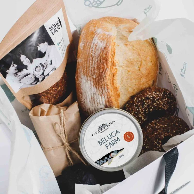 Подарочный набор «Вместе вкуснее» с икрой 125 г