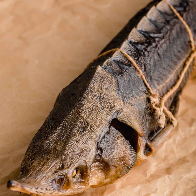 Стерлядь горячего копчения