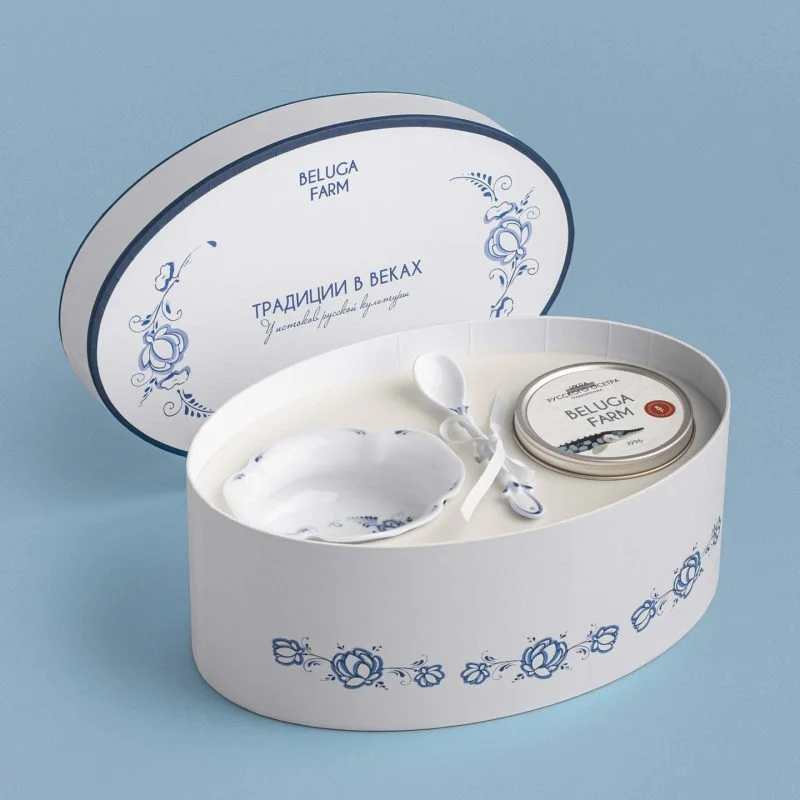 Подарочный набор «Традиции в веках» с икрой 125 г
