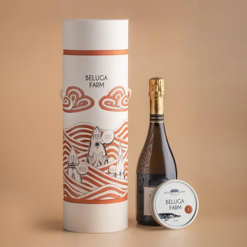 Набор в бежевом тубусе