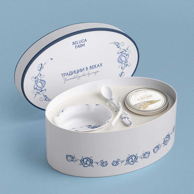 Подарочный набор «Традиции в веках» с икрой 200 г