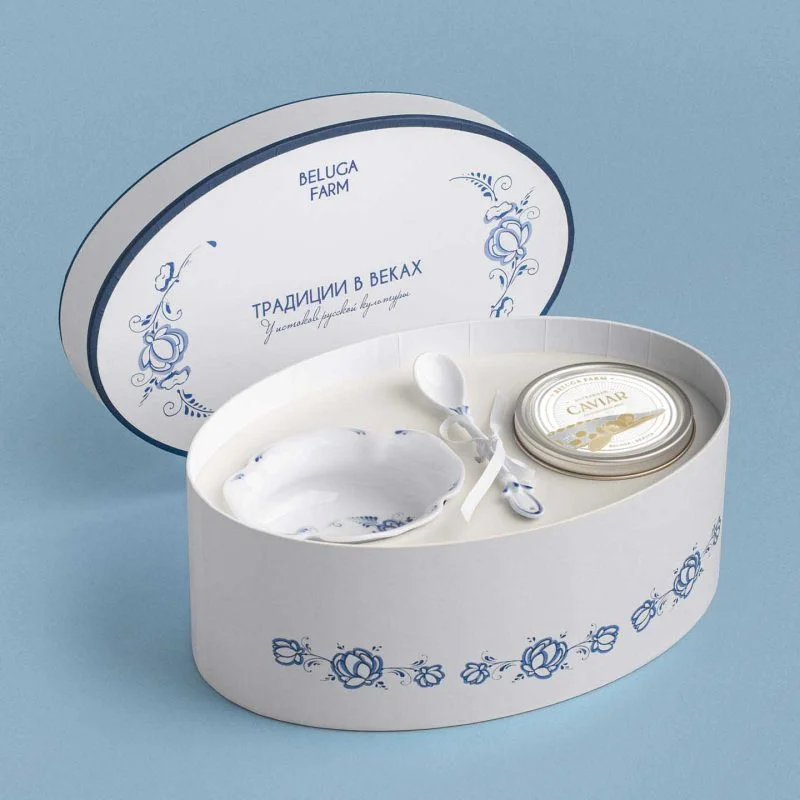 Подарочный набор «Традиции в веках» с икрой 200 г