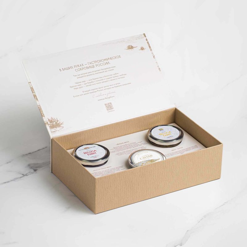Подарочный набор с икрой «Гастрономическое сокровище России»